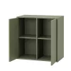 Boxie 2 ajtós fali szekrény 80x80x37 cm zöld