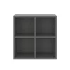 Boxie nyitott fali szekrény 80x80x37 cm antracit