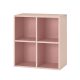 Boxie nyitott fali szekrény 80x80x37 cm pink