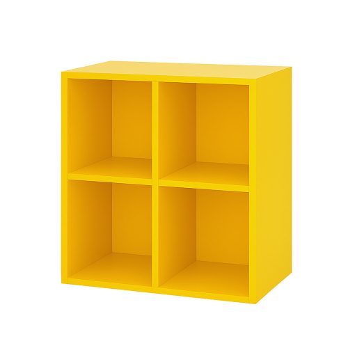 Boxie nyitott fali szekrény 80x80x37 cm sárga