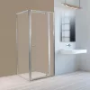 Flexi sarokba szerelhető szögletes zuhanykabin 90x90 cm zuhanytálca nélkül