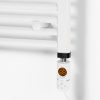 Elektromos fűtőpatron törölközőszárító radiátorhoz digitális hőfokszabályozóval 400W fehér