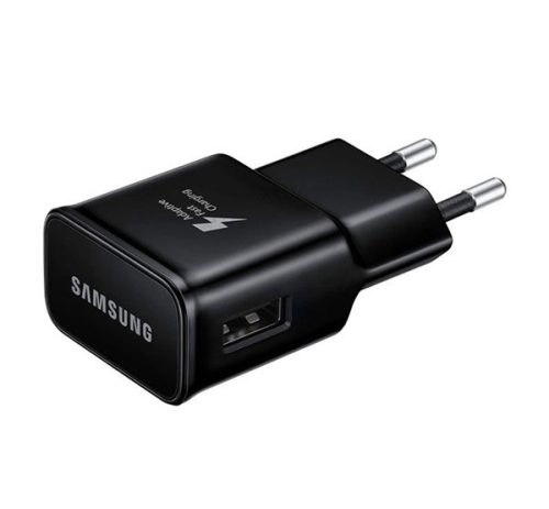 SAMSUNG hálózati töltő USB aljzat 15W, gyorstöltő FEKETE