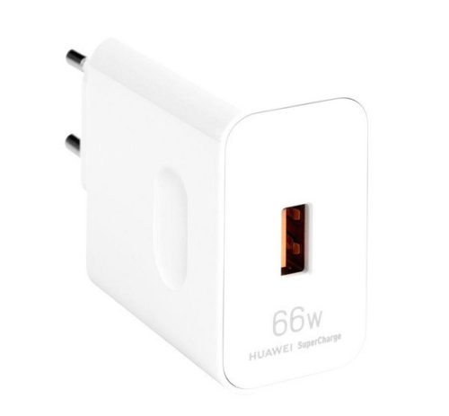 HUAWEI SuperCharger hálózati töltő USB aljzat 66W, PD gyorstöltő FEHÉR