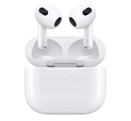 APPLE AIRPODS 3 bluetooth fülhallgató SZTEREO mikrofon + töltőtok FEHÉR