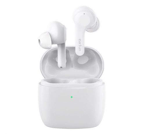 EARFUN AIR bluetooth fülhallgató SZTEREO v5.0, TWS, mikrofon, zajszűrő, IPX7 vízálló + töltőtok FEHÉR