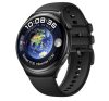 HUAWEI Watch 4 okosóra eSIM, szilikon szíj, rozsdamentes acél, aktivitásmérő, alvásmonitor, vízálló, 46mm FEKETE
