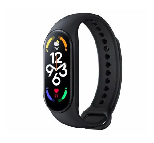 XIAOMI Mi Smart Band 7 NFC bluetooth okoskarkötő aktivitásmérő, alvásmonitor, vízálló, 5 ATM, NFC FEKETE