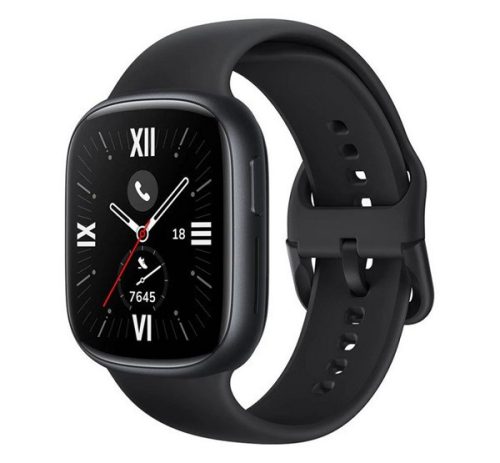 HONOR Watch 4 okosóra beépített GPS, aktivitásmérő, pulzusmérő, NFC, 5 ATM, 100 sportmód FEKETE