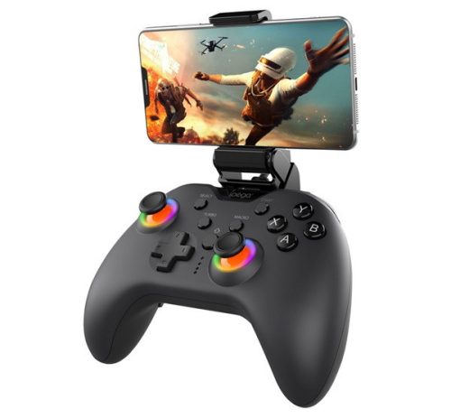 IPEGA vezeték nélküli kontroller v5.1, 500mAh akku, RGB, iOS/Android/PC/PS3/PS4/Nintendo Switch kompatibilis FEKETE