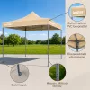 Összecsukható kerti pavilon 3x3 m bézs