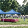 Összecsukható kerti pavilon 3x3 m kék