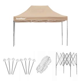 Összecsukható kerti pavilon 3x4 m bézs