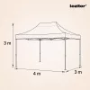 Összecsukható kerti pavilon 3x4 m bézs