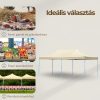 Összecsukható kerti pavilon 3x6 m bézs