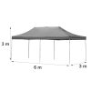 Összecsukható kerti pavilon 3x6 m bézs