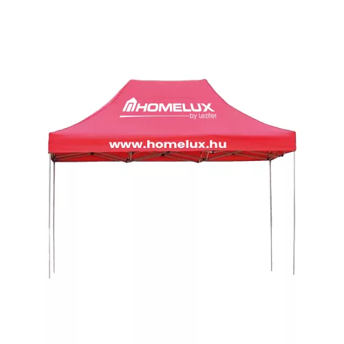Összecsukható kerti pavilon 2,9x3,9x3 m piros