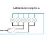 Nova csillárkapcsoló 10A 250V keret nélkül 105 fehér