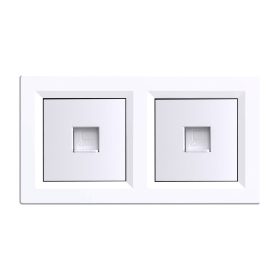 Nova kettős UTP aljzat RJA-45 fehér kerettel