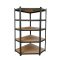 Nagy teherbírású sarokpolc 180x70x40-40 cm 175 kg fekete