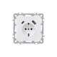 Nova földelt csatlakozóaljzat USB csatlakozóval 2A fehér