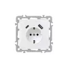 Nova csatlakozóaljzat USB csatlakozóval fehér