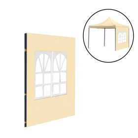 Kerti pavilon ablakos oldalfal ponyva 3x3 m bézs