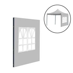 Kerti pavilon ablakos oldalfal ponyva 3x3 m szürke