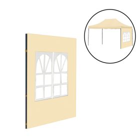 Kerti pavilon ablakos oldalfal ponyva 3x4 m bézs