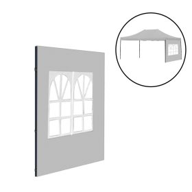 Kerti pavilon ablakos oldalfal ponyva 3x4,5 m szürke