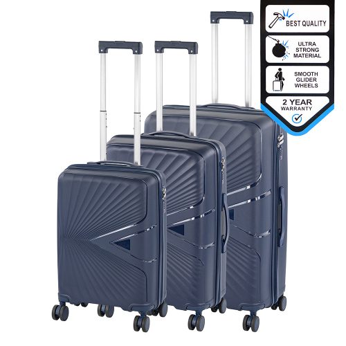 TraveLux Endure gurulós bőrönd szett kék