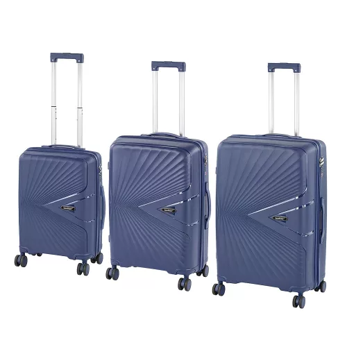 TraveLux Endure gurulós bőrönd szett kék
