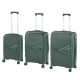 TraveLux Endure gurulós bőrönd szett sötétzöld