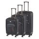 TraveLux Light gurulós bőrönd szett fekete