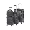 TraveLux Max gurulós bőrönd szett fekete