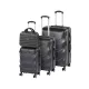 TraveLux Max gurulós bőrönd szett fekete