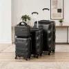 TraveLux Max gurulós bőrönd szett fekete