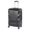 TraveLux Max gurulós bőrönd szett fekete