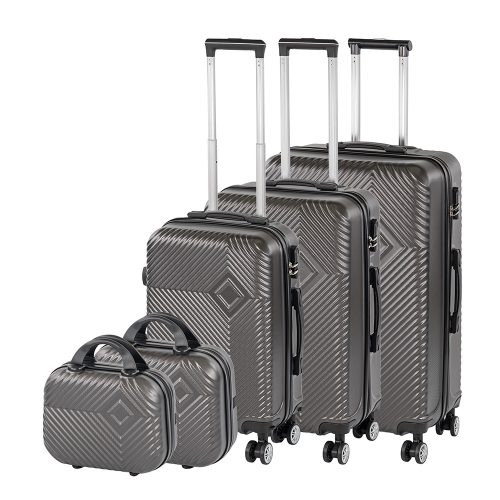 TraveLux Pro gurulós bőrönd szett szürke
