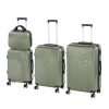 TraveLux Pro XXV gurulós bőrönd szett olajzöld