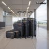 TraveLux Urban gurulós bőrönd szett fekete