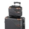TraveLux Urban gurulós bőrönd szett fekete
