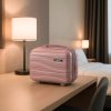 TraveLux Voyager II gurulós bőrönd szett mályvarózsaszín