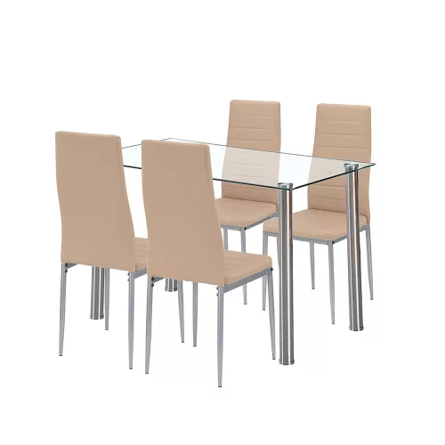 Mateo 4+1 étkező garnitúra bézs-szürke