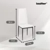 Denton 6+1 étkező garnitúra fehér-fekete