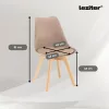 Liva 4+1 étkező garnitúra fehér-fekete