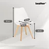 Liva 4+1 étkező garnitúra fehér-fehér