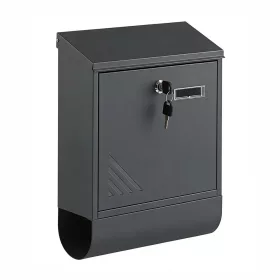   Homepost kültéri postaláda újságtartóval névtáblával zárható szürke