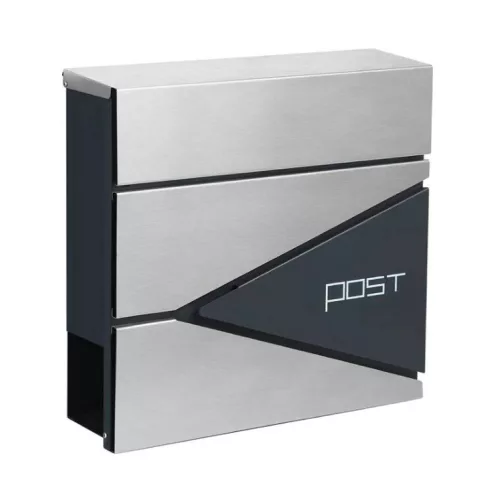 Homepost kültéri postaláda újságtartóval zárható szürke-antracit