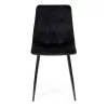 4 db-os steppelt bársony étkezőszék fekete